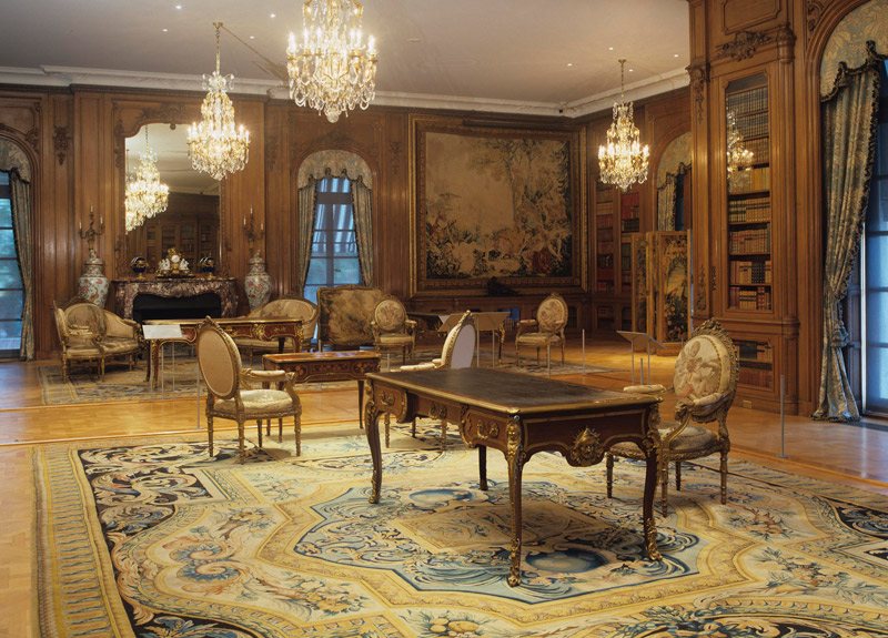 The Library room of the Huntington Art Gallery.