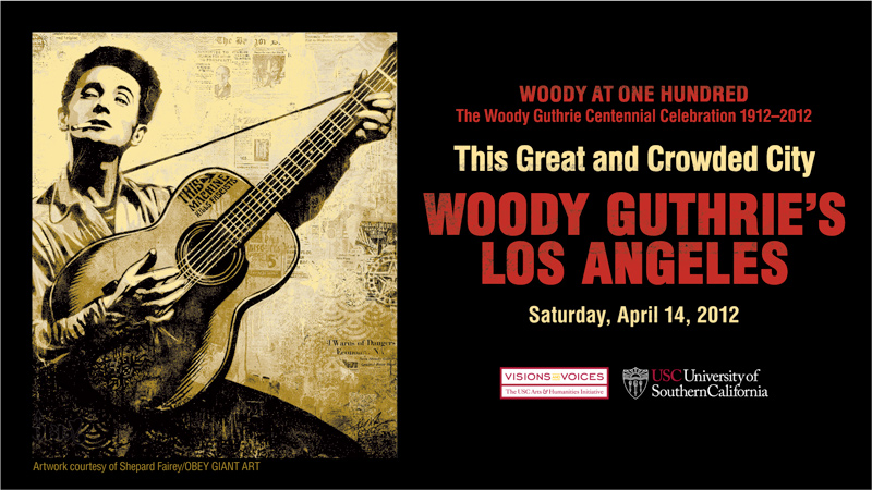 Woody Guthrie conference banner