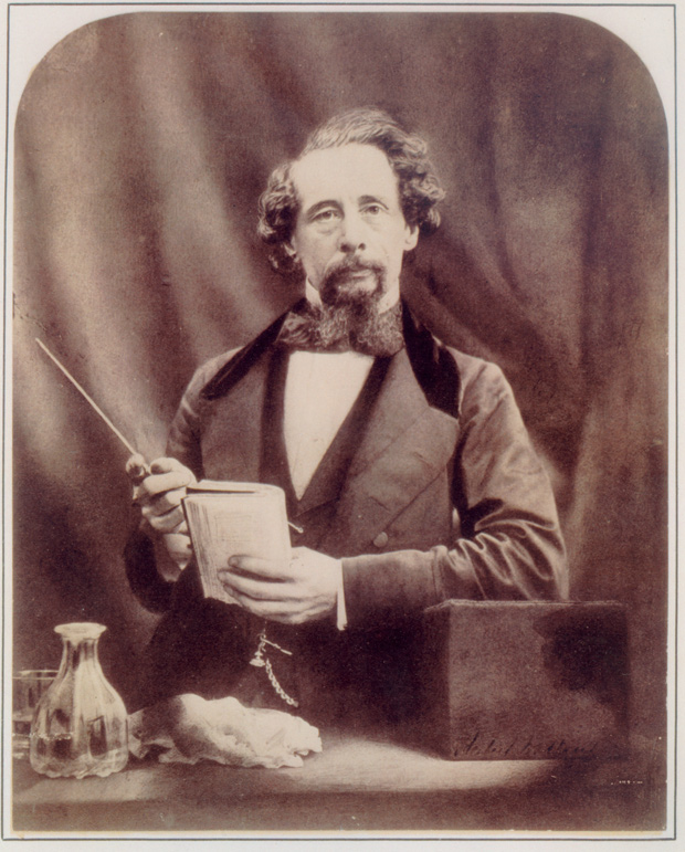 Portrait of Charles Dickens, 1859, by photographer Herbert Watkins. The Huntington Library, Art Collections, and Botanical Gardens.