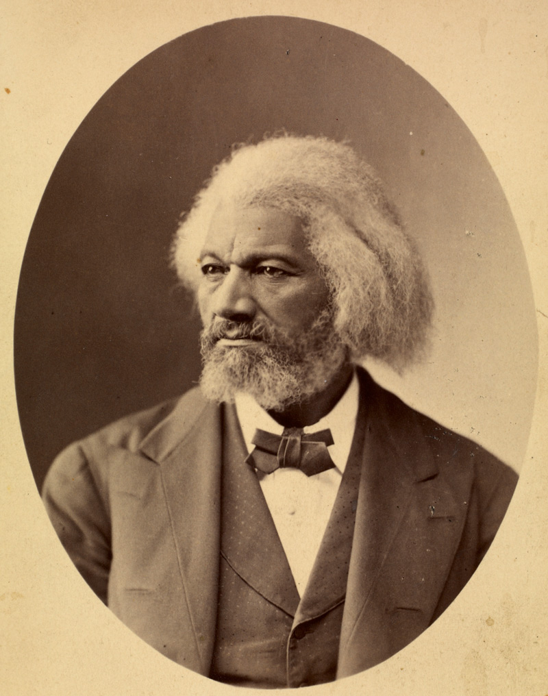 Portrait of Frederick Douglass, also on display in 