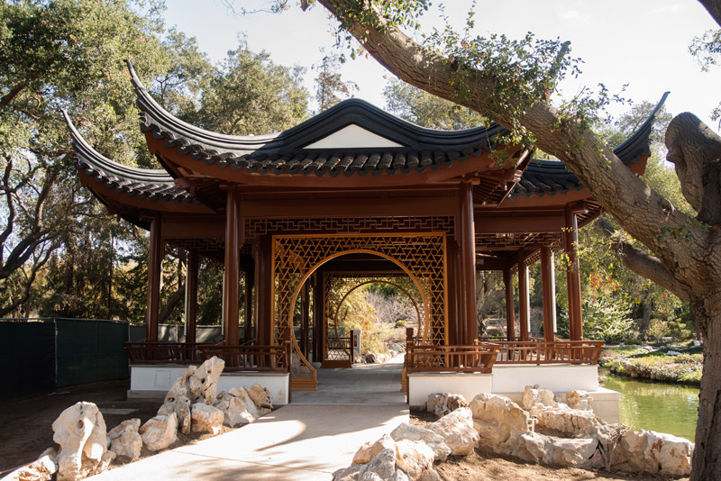 Clear and Transcendent pavilion in the Chinese Garden