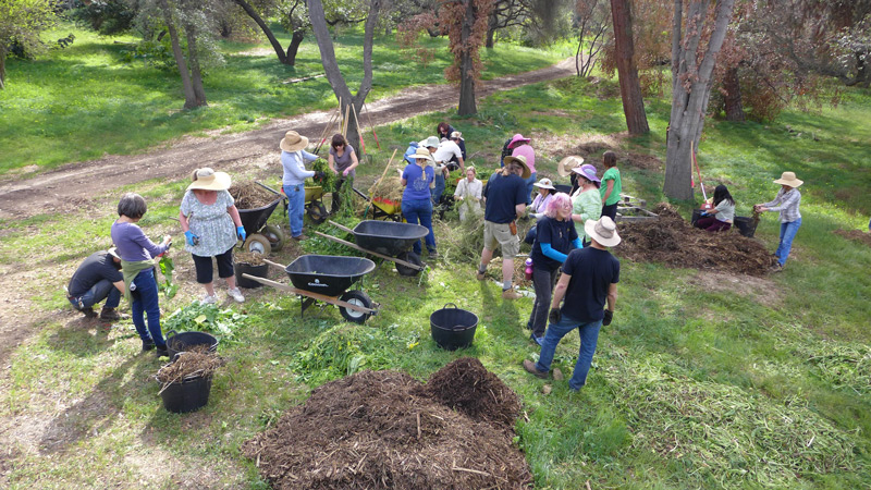 Garden educators took part in a series of agroecology workshops in the Huntington Ranch Garden