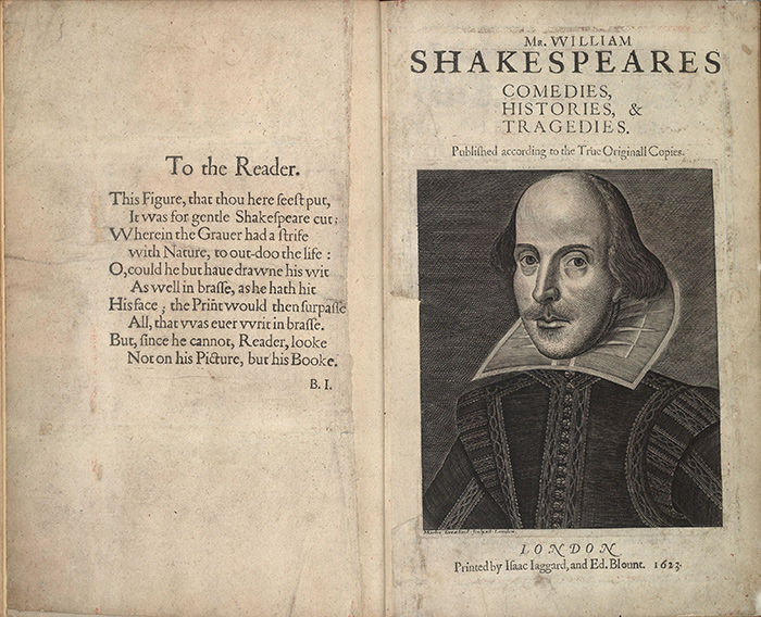 William Shakespeare’s First Folio (1623).