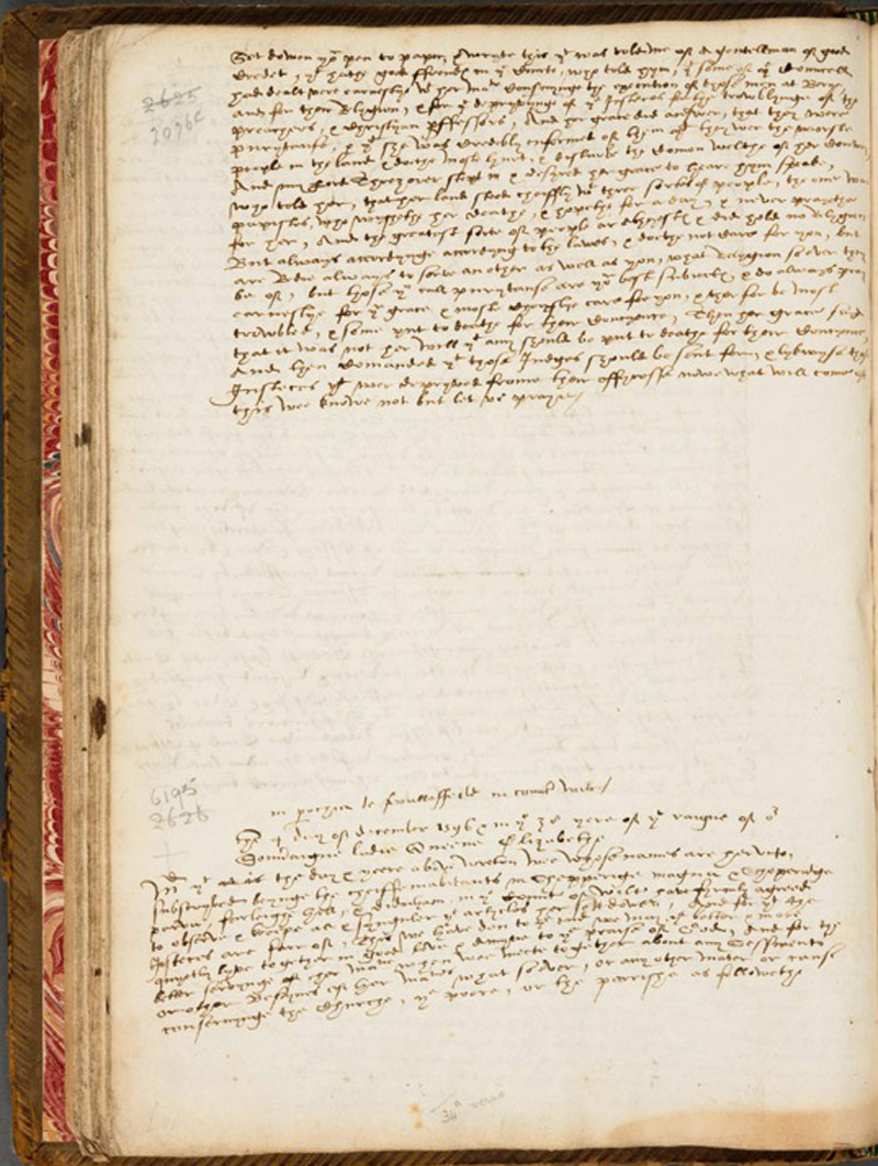 The Swallowfield articles of 1596, from The Huntington’s Ellesmere papers. Mary Robertson liked to describe such items as “scruffy little manuscripts,” but under her stewardship such documents became touchstones of some of the greatest scholarship published in the last three decades. For more on this item, see this post on Verso.