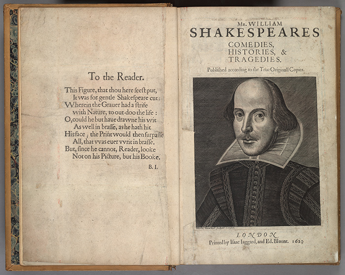 One of the Huntington Library’s most prized possessions is this first folio edition of William Shakespeare plays published in 1623.