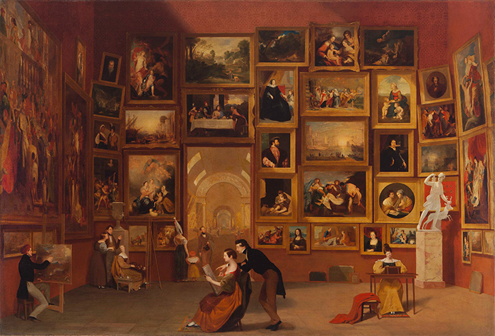 Gallery of the Louvre (1831–33), oil on canvas, 73 1/2 x 108 in. Terra Foundation for American Art, Chicago.