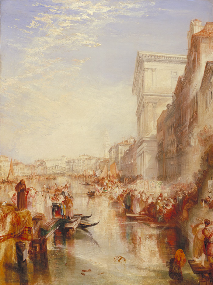 J.M.W. Turner, The Grand Canal: Scene—A Street in Venice, ca. 1837, oil on canvas. The Huntington Library, Art Collections, and Botanical Gardens.