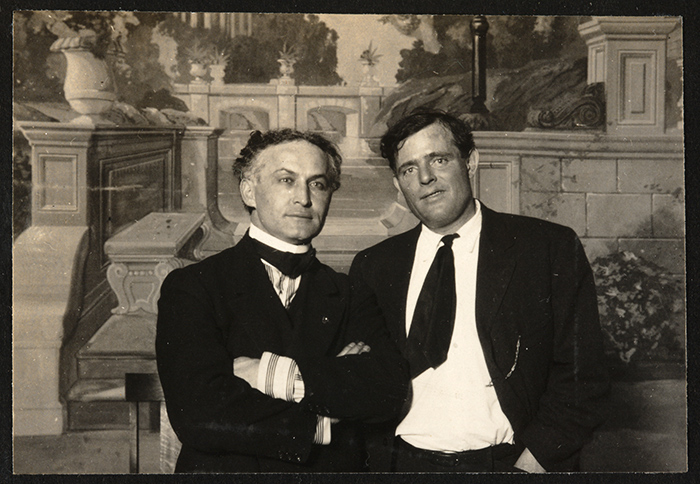 Harry Houdini (left) and Jack London—famous friends in the public eye. The Huntington Library, Art Collections, and Botanical Gardens.