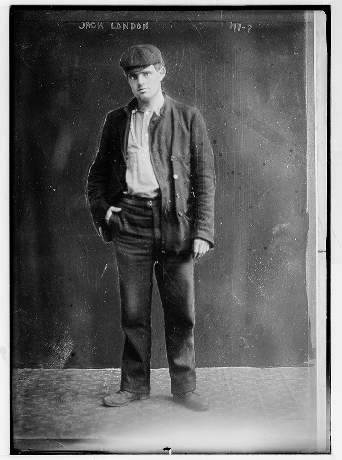 The sailor and workingman Jack London resembles his fictional but autobiographical Martin Eden. The Huntington Library, Art Collections, and Botanical Gardens.