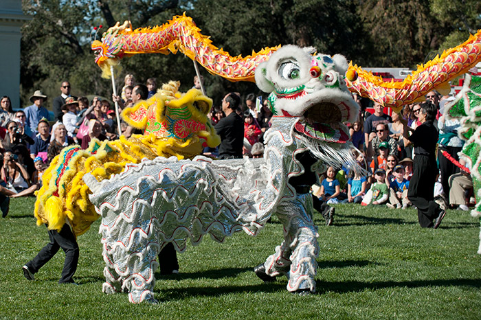 The Huntington will celebrate the Lunar New Year with a cultural festival on Feb. 20 and Feb. 21. Visitors can enjoy music, dance, demonstrations, exhibits, Asian cuisine, and lively performances, including crowd-pleasing lion dancers. Photo by Martha Benedict.