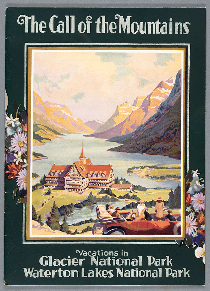 Great Northern Railway, cover of The Call of the Mountains, 1927. The Huntington Library, Art Collections, and Botanical Gardens.