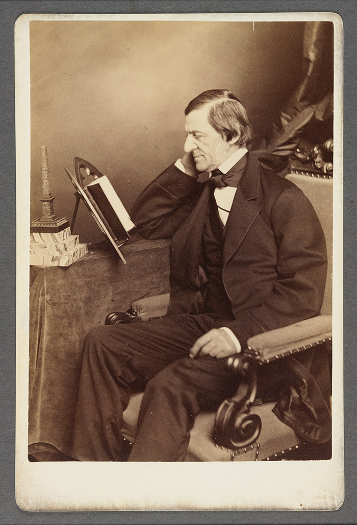 Portrait of Ralph Waldo Emerson, ca. 1860, photo by Allen & Rowell. The Huntington Library, Art Collections, and Botanical Gardens.
