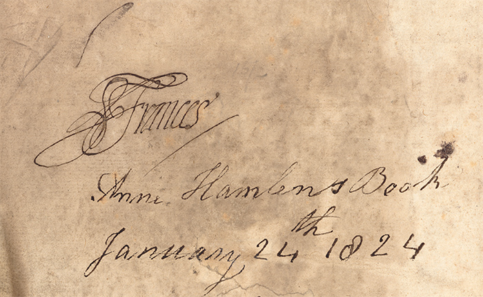 Signatures in William Martyn’s Historie, and Lives, of the Kings of England. The Huntington Library, Art Collections, and Botanical Gardens.