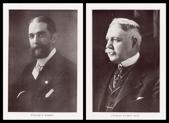 William R. McKeen Jr. (left) and Charles W. Hull, from Omaha: The Gate City, and Douglas County, Nebraska / A Record of Settlement, Organization, Progress and Achievement, Arthur C. Wakeley, ed., (Chicago: S. J. Clarke, 1917). Unidentified photographers. The Huntington Library, Art Collections, and Botanical Gardens.