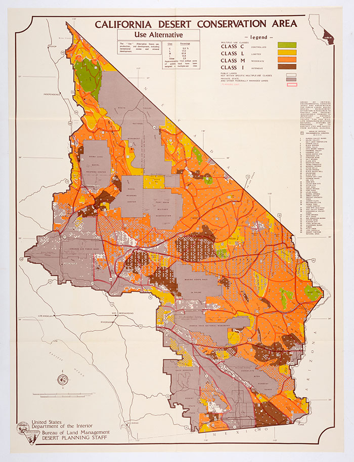 The Use Alternative features only limited green areas and a greater concentration of brown “intensive use” areas, making room for energy facilities and extractive industry. The Huntington Library, Art Collections, and Botanical Gardens.
