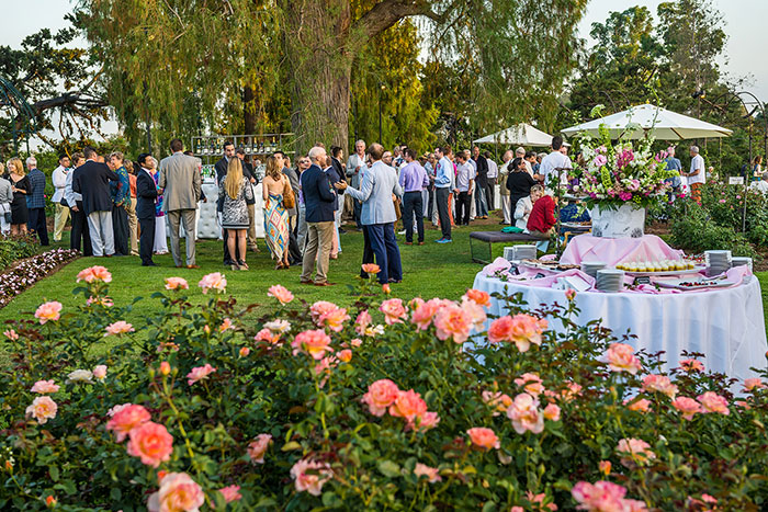 “An Evening Among the Roses in Wonderland” is The Huntington’s fifth annual garden party celebrating the contributions of LGBTQ artists, scholars, donors, and staff to the institution and the community. Photo by Jamie Pham.