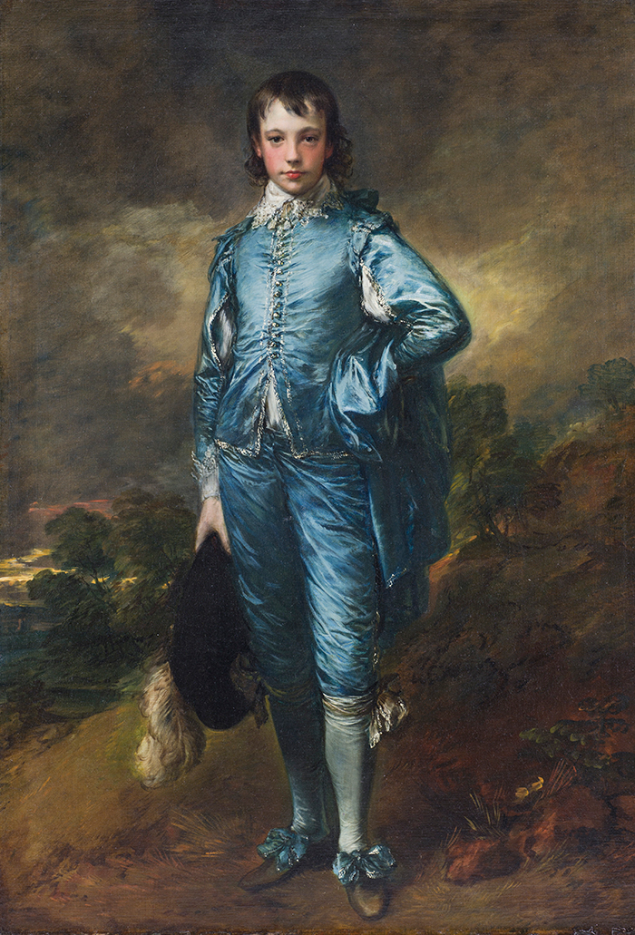 Thomas Gainsborough’s The Blue Boy (ca. 1770) in normal light photography. The Huntington Library, Art Collections, and Botanical Gardens.