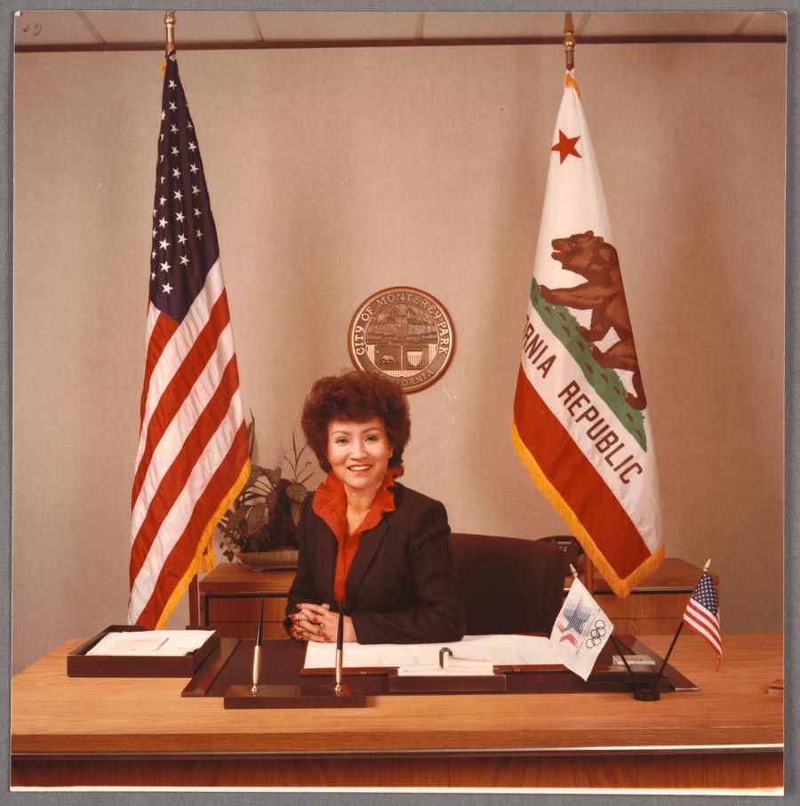 Lily Lee Chen’s official portrait as mayor of Monterey Park, California, 1983. The Huntington Library, Art Museum, and Botanical Gardens.