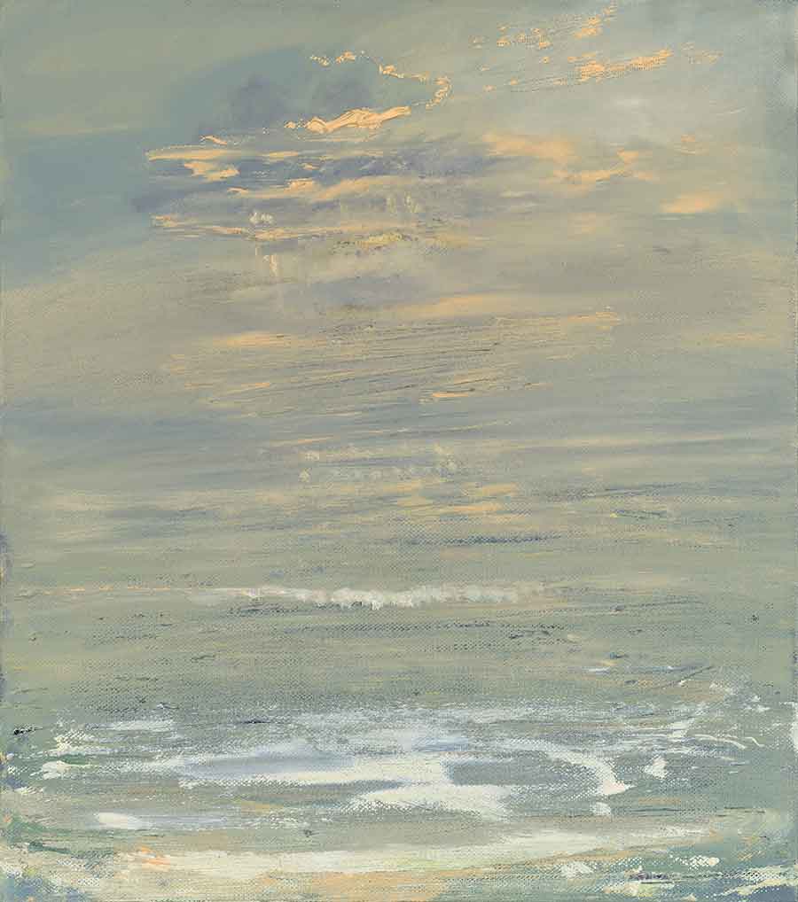 Celia Paul, Clouds and Foam, 2017. Oil on canvas, 25 x 22 3/8 in. © Celia Paul. Courtesy of the artist and Victoria Miro, London/Venice.