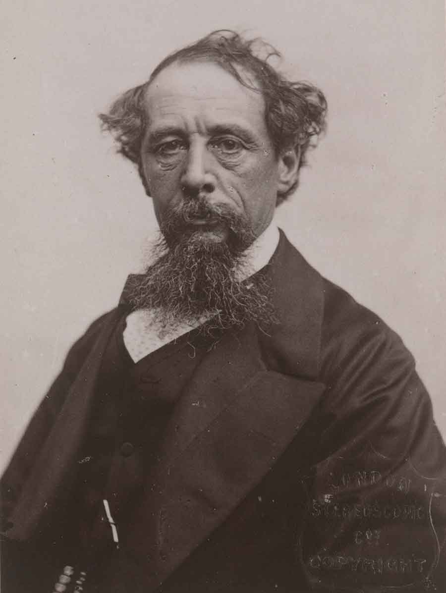 Charles Dickens (1812–1870), photographed in 1861 by John Watson. The Huntington Library, Art Museum, and Botanical Gardens.