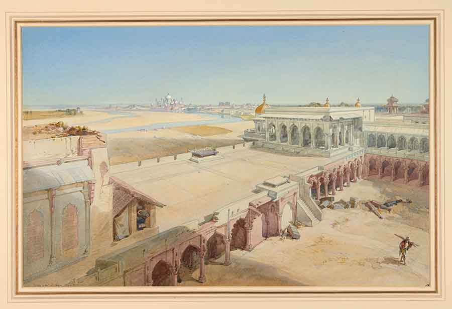 William Simpson (British, 1823–1899), Agra, 1864, watercolor over graphite, 59.55.1183.