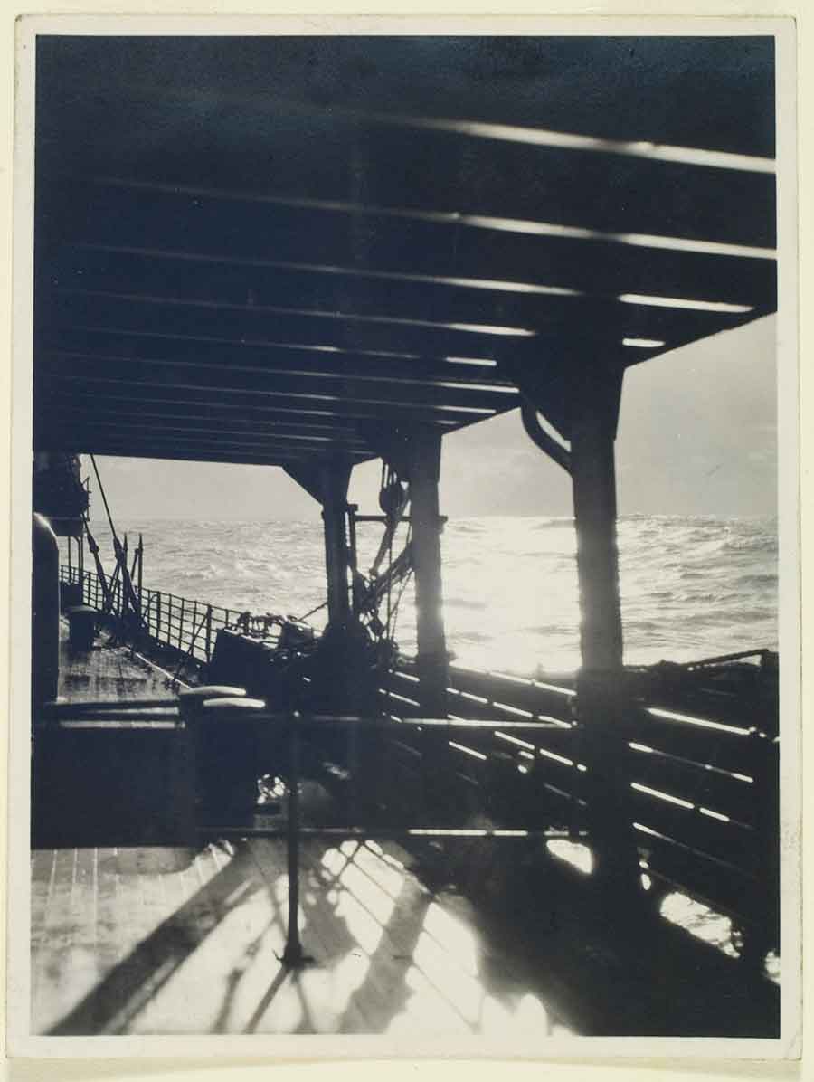 Shigemi Uyeda, untitled, 1920–29, gelatin silver contact print, 4 x 3 in. The Huntington Library, Art Museum, and Botanical Gardens. Radiant, immersive light evokes the presence and perspective of the photographer alongside that of the viewer.