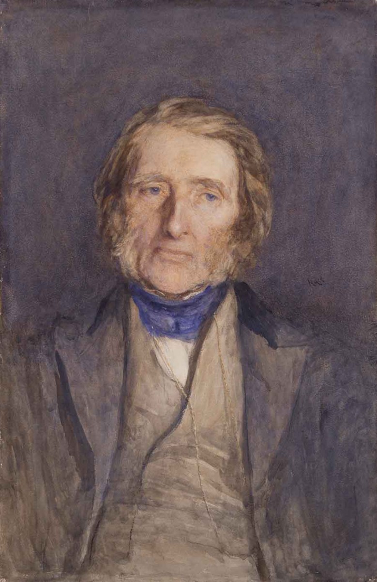 Sir Hubert von Herkomer, John Ruskin, 1879, watercolor. © National Portrait Gallery, London.