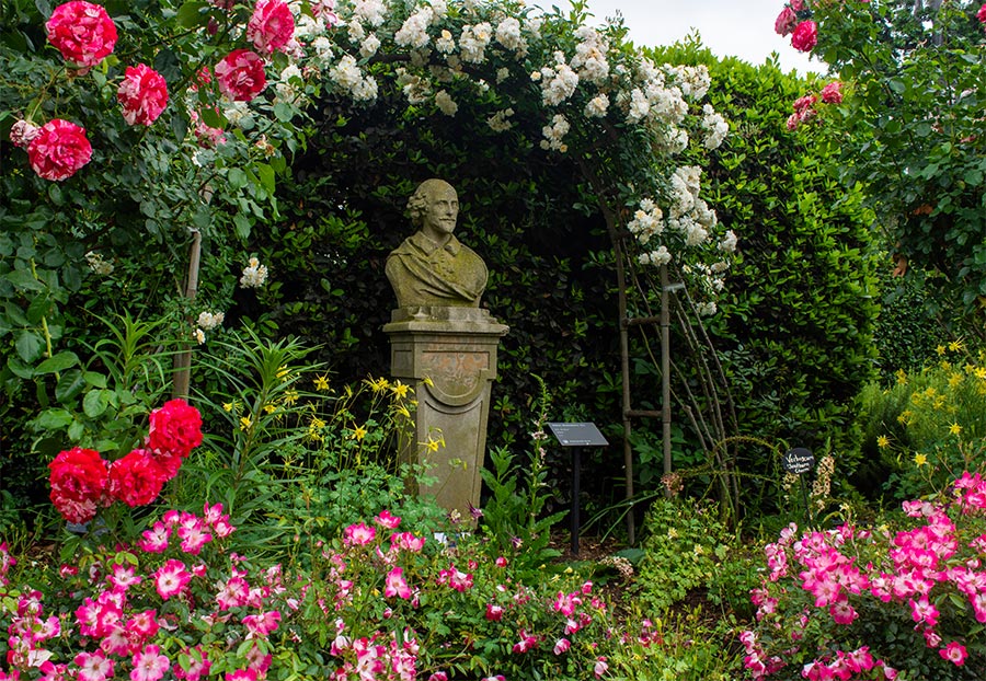 R. C. de Boer, William Shakespeare, 1892, stone, after a bust cast by Ferdinand Barbedienne. The Huntington Library, Art Museum, and Botanical Gardens.